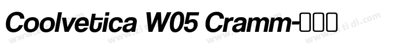 Coolvetica W05 Cramm字体转换